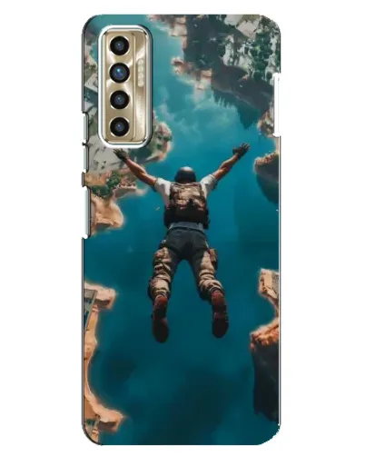 Чехол для TECNO Camon 17P (CG7n) с картинкой «PUBG — свободное падение»
