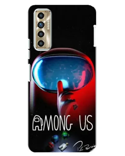 Чехол для TECNO Camon 17P (CG7n) с картинкой «Красный импостер — макро» Чехол для TECNO Camon 17P (CG7n) с картинкой «Красный импостер — макро»