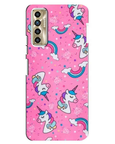 Чехол для TECNO Camon 17P (CG7n) с картинкой «Unicorn паттерн розовый» Чехол для TECNO Camon 17P (CG7n) с картинкой «Unicorn паттерн розовый»