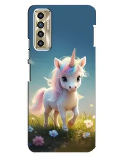 Чехол для TECNO Camon 17P (CG7n) с картинкой «Единорог на поляне»