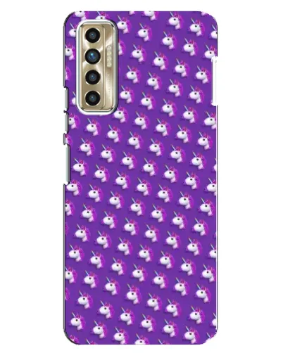 Чехол для TECNO Camon 17P (CG7n) с картинкой «Единороги на фиолетовом» Чехол для TECNO Camon 17P (CG7n) с картинкой «Единороги на фиолетовом»