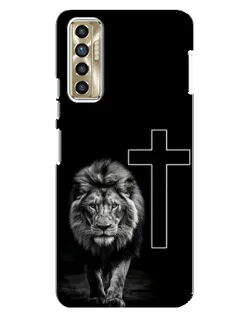 Чехол для TECNO Camon 17P (CG7n) с картинкой «Лев и Крест» Чехол для TECNO Camon 17P (CG7n) с картинкой «Лев и Крест»