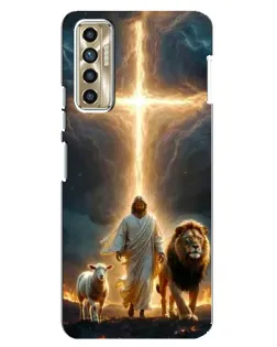 Чехол для TECNO Camon 17P (CG7n) с картинкой «Лев Иуды и Свет» Чехол для TECNO Camon 17P (CG7n) с картинкой «Лев Иуды и Свет»