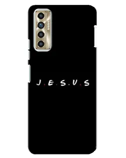 Чехол для TECNO Camon 17P (CG7n) с картинкой «Точки веры J.E.S.U.S.»