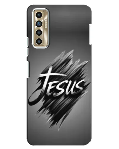 Чехол для TECNO Camon 17P (CG7n) с картинкой «Надпись Jesus Graffiti»