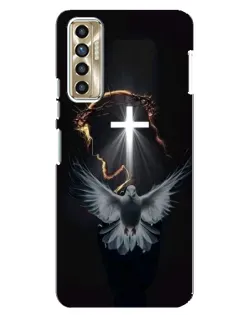Чехол для TECNO Camon 17P (CG7n) с картинкой «Голубь и Свет»