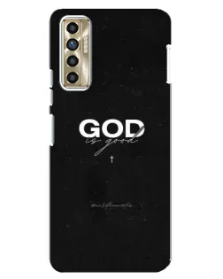 Чехол для TECNO Camon 17P (CG7n) с картинкой «GOD — Бог над всем»