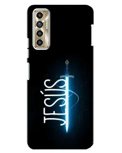 Чехол для TECNO Camon 17P (CG7n) с картинкой «Меч Духа Jesus»