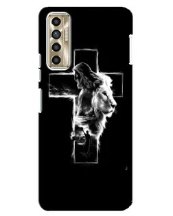 Чехол для TECNO Camon 17P (CG7n) с картинкой «Сияющий крест Jesus»