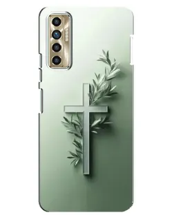 Чехол для TECNO Camon 17P (CG7n) с картинкой «Оливковая ветвь»
