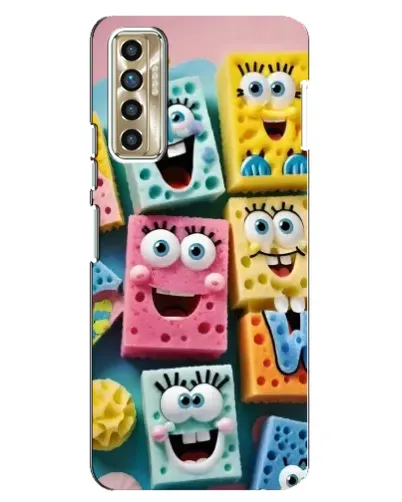 Чехол для TECNO Camon 17P (CG7n) с картинкой «Цветные губки» Чехол для TECNO Camon 17P (CG7n) с картинкой «Цветные губки»