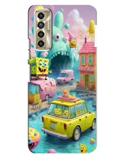 Чехол для TECNO Camon 17P (CG7n) с картинкой «Монстр-трак приключения»