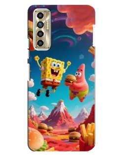 Чехол для TECNO Camon 17P (CG7n) с картинкой «Космический фастфуд»