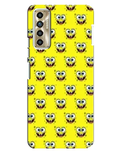 Чехол для TECNO Camon 17P (CG7n) с картинкой «Паттерн Губка Боб» Чехол для TECNO Camon 17P (CG7n) с картинкой «Паттерн Губка Боб»