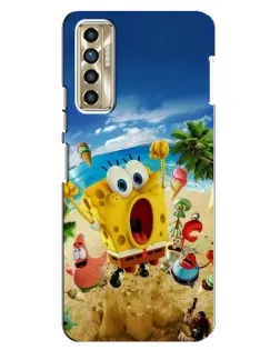 Чехол для TECNO Camon 17P (CG7n) с картинкой «Развлечения на пляже»