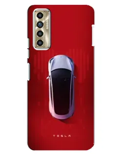 Чохол для TECNO Camon 17P (CG7n) з картинкою «Tesla Top View» Чохол для TECNO Camon 17P (CG7n) з картинкою «Tesla Top View»