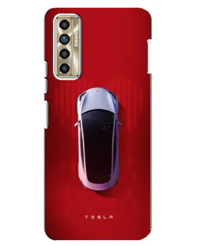 Чохол для TECNO Camon 17P (CG7n) з картинкою «Tesla Top View»