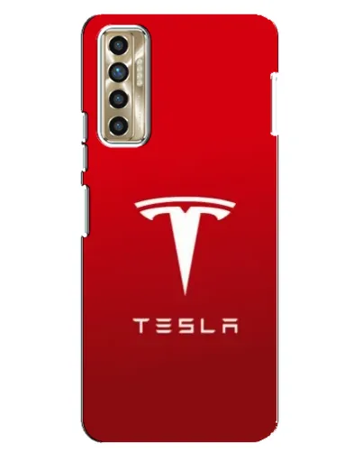 Чохол для TECNO Camon 17P (CG7n) з картинкою «Tesla Red Classic»