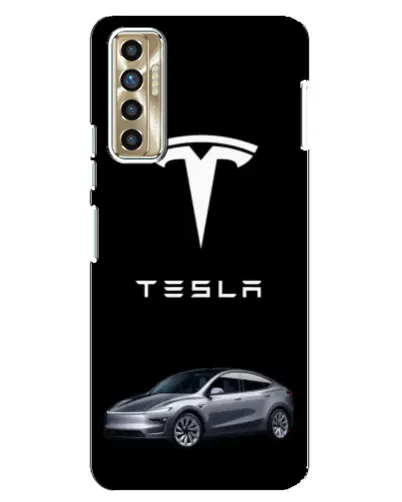 Чохол для TECNO Camon 17P (CG7n) з картинкою «Tesla Model Y»