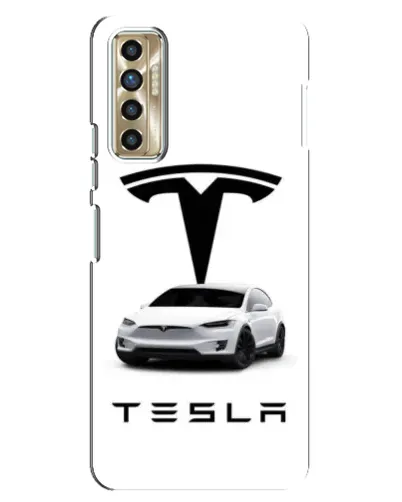 Чохол для TECNO Camon 17P (CG7n) з картинкою «Tesla White Style»