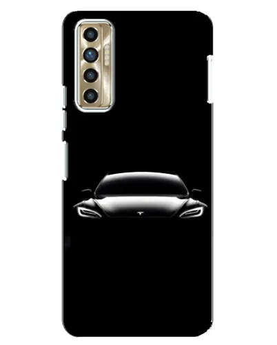 Чохол для TECNO Camon 17P (CG7n) з картинкою «Фари Tesla Night»