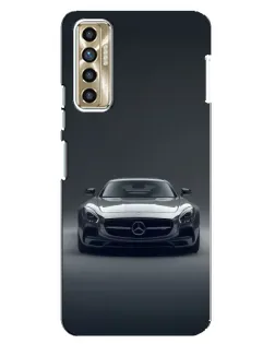 Чехол для TECNO Camon 17P (CG7n) с картинкой «Mercedes на черном»