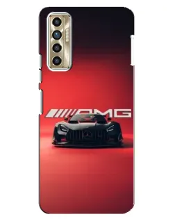 Чехол для TECNO Camon 17P (CG7n) с картинкой «Mercedes AMG — красная линия»