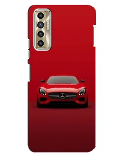 Чехол для TECNO Camon 17P (CG7n) с картинкой «Красный Mercedes AMG»