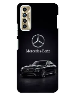 Чехол для TECNO Camon 17P (CG7n) с картинкой «Mercedes — решетка радиатора»