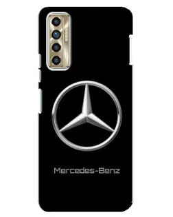Чехол для TECNO Camon 17P (CG7n) с картинкой «Mercedes Silver Logo»