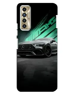 Чехол для TECNO Camon 17P (CG7n) с картинкой «Темный Mercedes AMG»