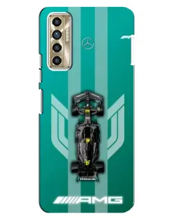 Чехол для TECNO Camon 17P (CG7n) с картинкой «Mercedes AMG Petronas»