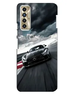 Чехол для TECNO Camon 17P (CG7n) с картинкой «Гоночный Mercedes AMG»