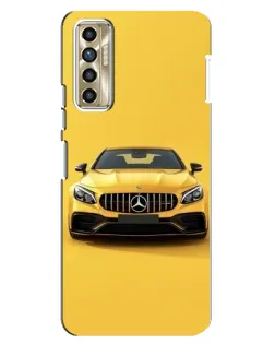 Чехол для TECNO Camon 17P (CG7n) с картинкой «Желтый Mercedes GT»