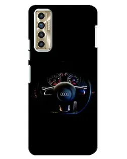 Чохол для TECNO Camon 17P (CG7n) з картинкою «Салон Audi — кермо»