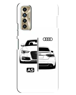 Чохол для TECNO Camon 17P (CG7n) з картинкою «Audi — контрастний дизайн»