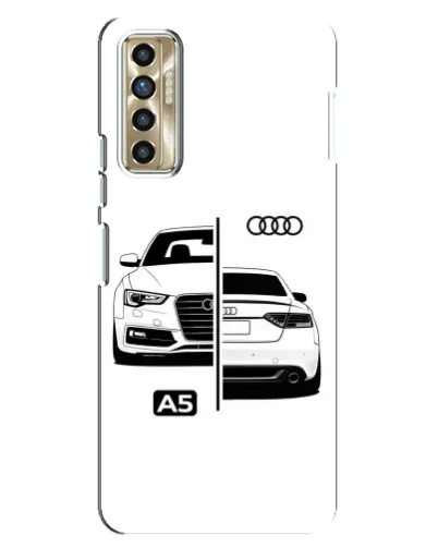 Чохол для TECNO Camon 17P (CG7n) з картинкою «Audi — контрастний дизайн» Чохол для TECNO Camon 17P (CG7n) з картинкою «Audi — контрастний дизайн»