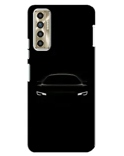 Чохол для TECNO Camon 17P (CG7n) з картинкою «Погляд Audi у темряві»