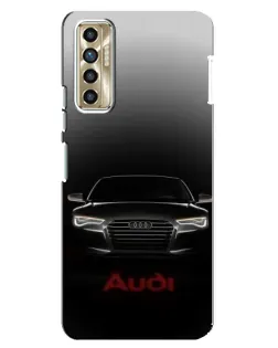 Чохол для TECNO Camon 17P (CG7n) з картинкою «Audi — градієнтний контур»