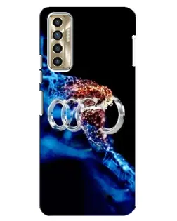 Чохол для TECNO Camon 17P (CG7n) з картинкою «Енергія лого Audi»