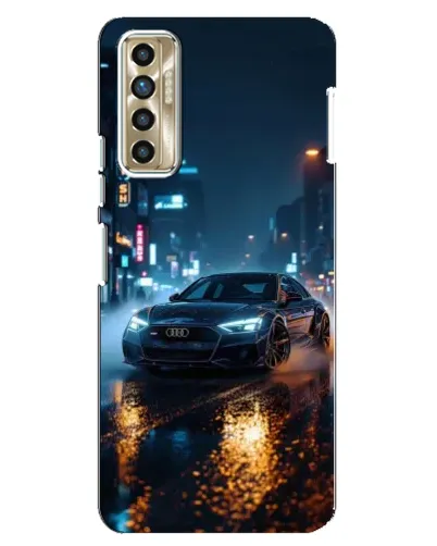 Чохол для TECNO Camon 17P (CG7n) з картинкою «Нічне місто та Audi» Чохол для TECNO Camon 17P (CG7n) з картинкою «Нічне місто та Audi»