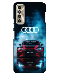 Чохол для TECNO Camon 17P (CG7n) з картинкою «Audi Sport — неон»