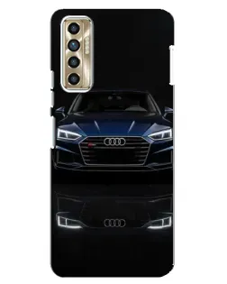 Чохол для TECNO Camon 17P (CG7n) з картинкою «Audi — нічне відображення»