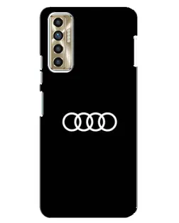 Чохол для TECNO Camon 17P (CG7n) з картинкою «Audi White Logo»