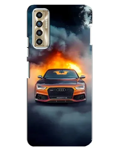 Чохол для TECNO Camon 17P (CG7n) з картинкою «Audi у вогняному диму» Чохол для TECNO Camon 17P (CG7n) з картинкою «Audi у вогняному диму»