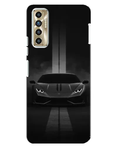 Чехол для TECNO Camon 17P (CG7n) с картинкой «Lamborghini симметрия дорог»