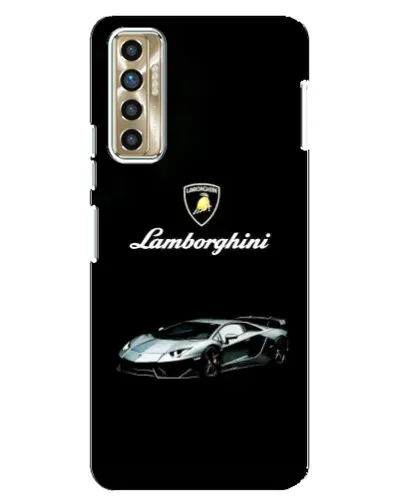 Чехол для TECNO Camon 17P (CG7n) с картинкой «Логотип Lamborghini классика»