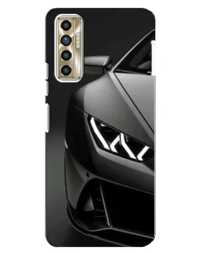 Чехол для TECNO Camon 17P (CG7n) с картинкой «Lamborghini фары детализация»