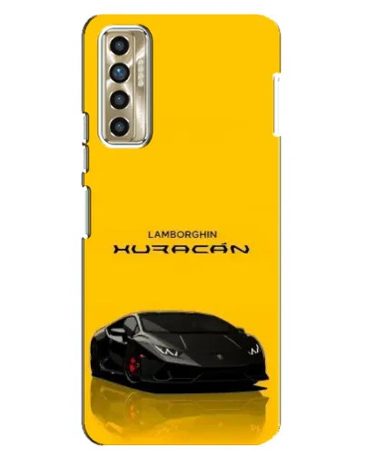Чехол для TECNO Camon 17P (CG7n) с картинкой «Lamborghini Huracan черный»