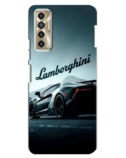 Чехол для TECNO Camon 17P (CG7n) с картинкой «Классическая надпись Lamborghini»
